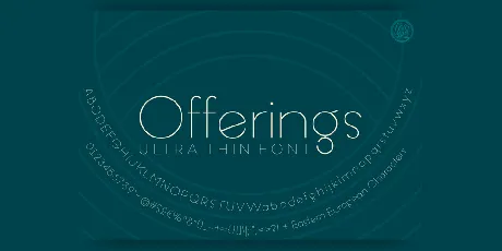 Offerings font