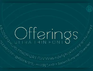 Offerings font