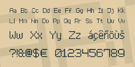 Advanced Pixel-7 font