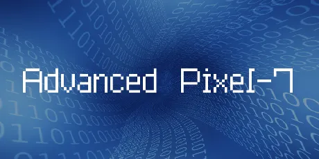 Advanced Pixel-7 font