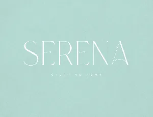 Serena font