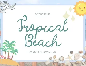 Tropical Beach font