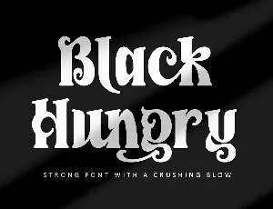 Black Hungry font