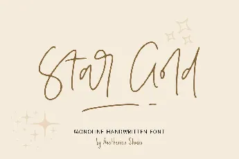 Star Gold font