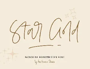 Star Gold font