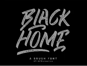 BLACK HOME font