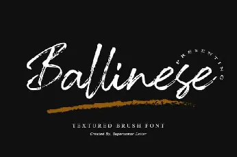 Ballinese Brush font