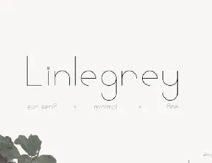 Linlegrey Sans Serif font