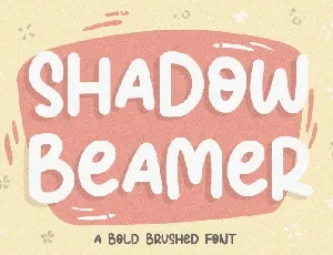 Shadow Beamer Bold Brushed font