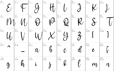 Teringat Script font