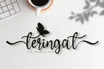 Teringat Script font