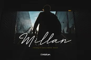 Millan Signature font