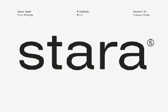 Stara Family font