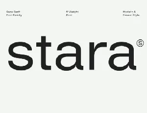 Stara Family font