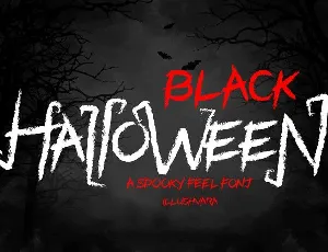 Black Halloween font