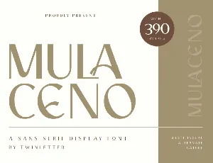 MULACENO Trial font