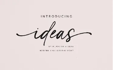 Ideas font