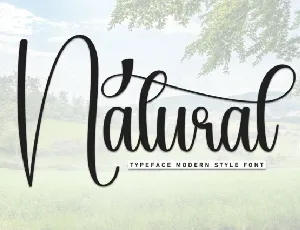 Natural Script font