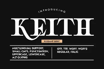 Keith Pro font