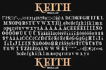 Keith Pro font