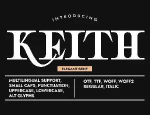 Keith Pro font