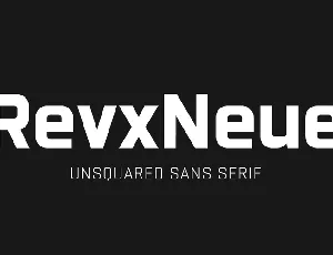 Revx Neue Demo font