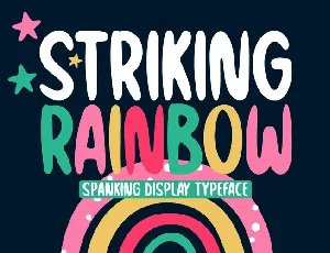 Striking Rainbow font