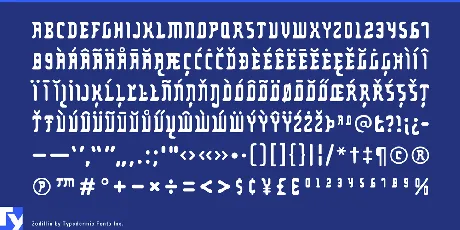 Zodillin font