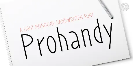 Prohandy font