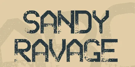 Sandy Ravage font