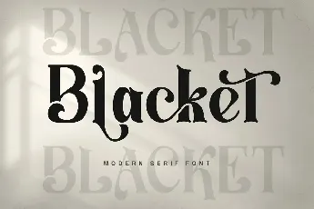 Blacket font