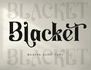Blacket font