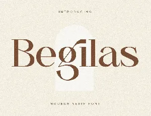 Begilas font