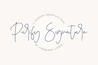 Purify Signature font