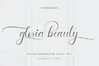 Gloria Beauty Calligraphy font