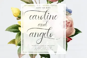 Gloria Beauty Calligraphy font