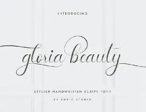 Gloria Beauty Calligraphy font