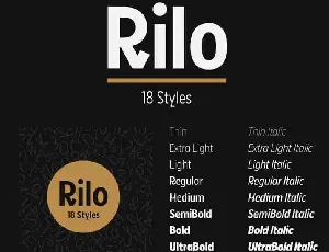 Riloos Sans Serif Family font