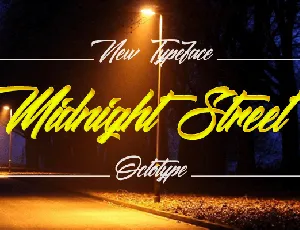 Midnight Street Script font