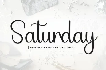 Saturday Handwritten Typeface font