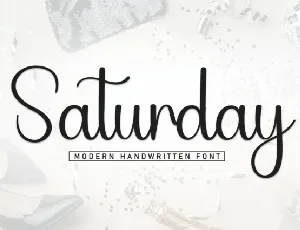 Saturday Handwritten Typeface font