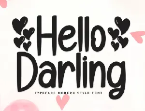 Hello Darling Display font