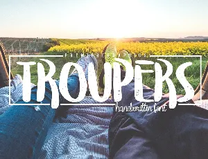 Troupers Free font