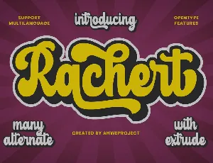 Rachert font