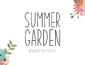 Summer Garden font