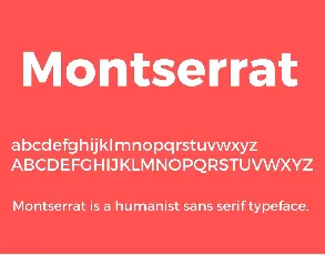 Montserrat font