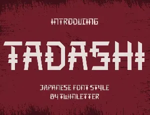 TADASHI font