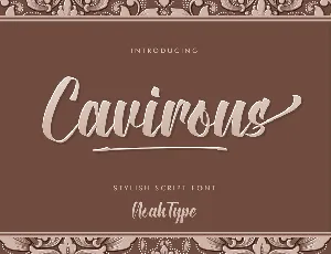 Cavirous Demo font