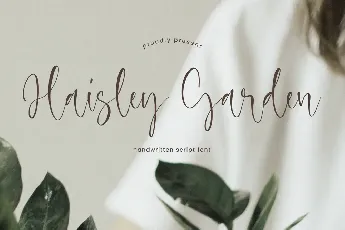 Haisley Garden font