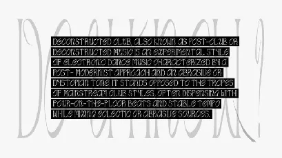 Deconstructed font